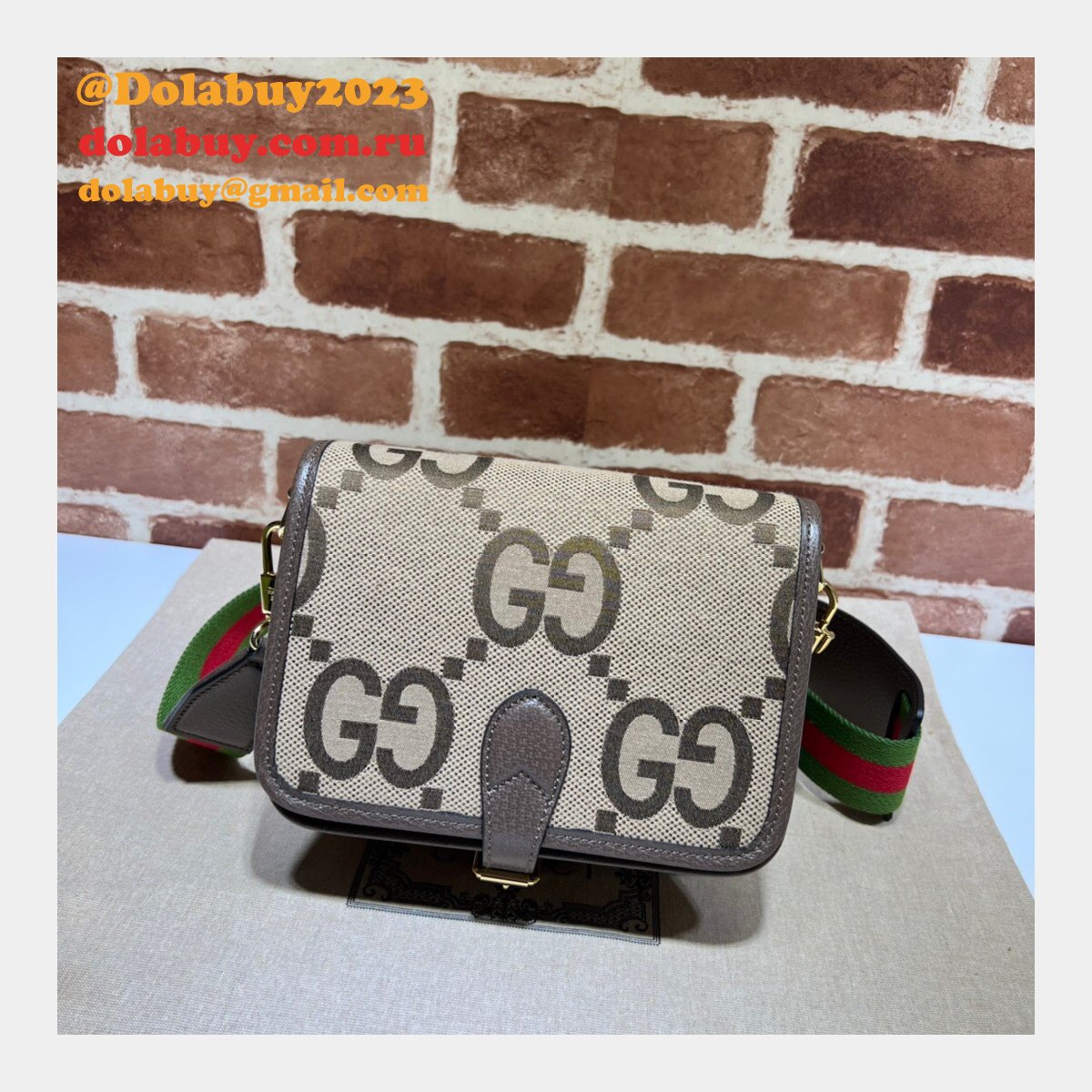 Gucci High Quality Replica Jumbo GG Canvas Shoulder 699438 Bag
