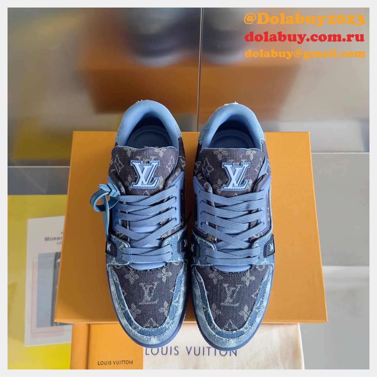Top Quality LV Knockoff Shoes Trainer Sneaker Wholesale