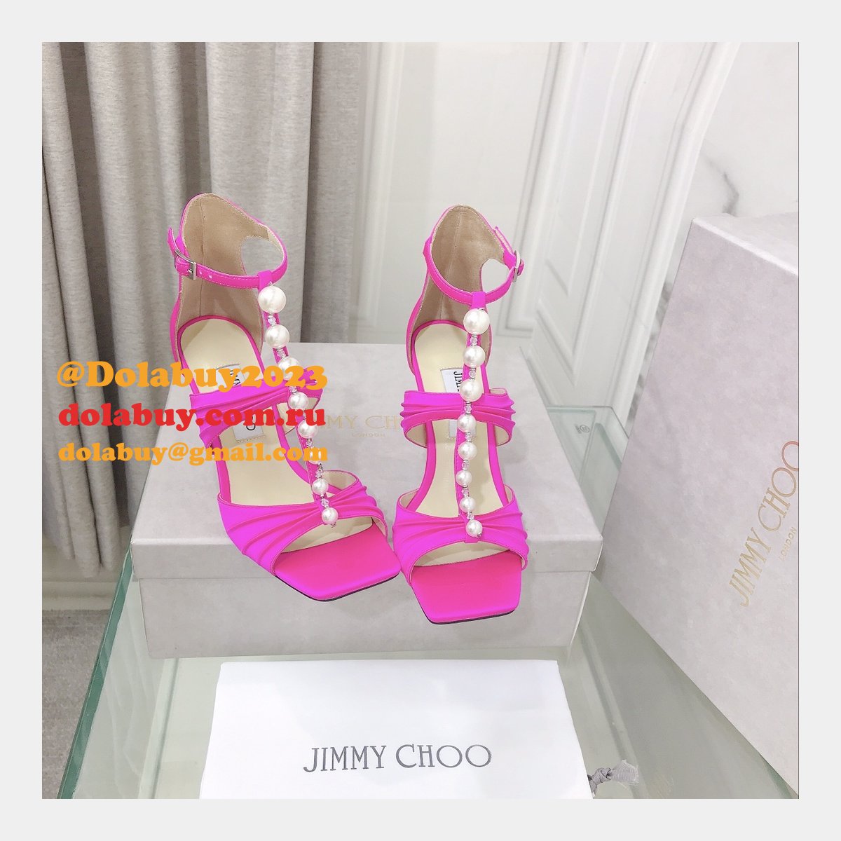 Suede Sandals Aura 95 Fake Jimmy Choo Heel: 8.5 cm Shoes