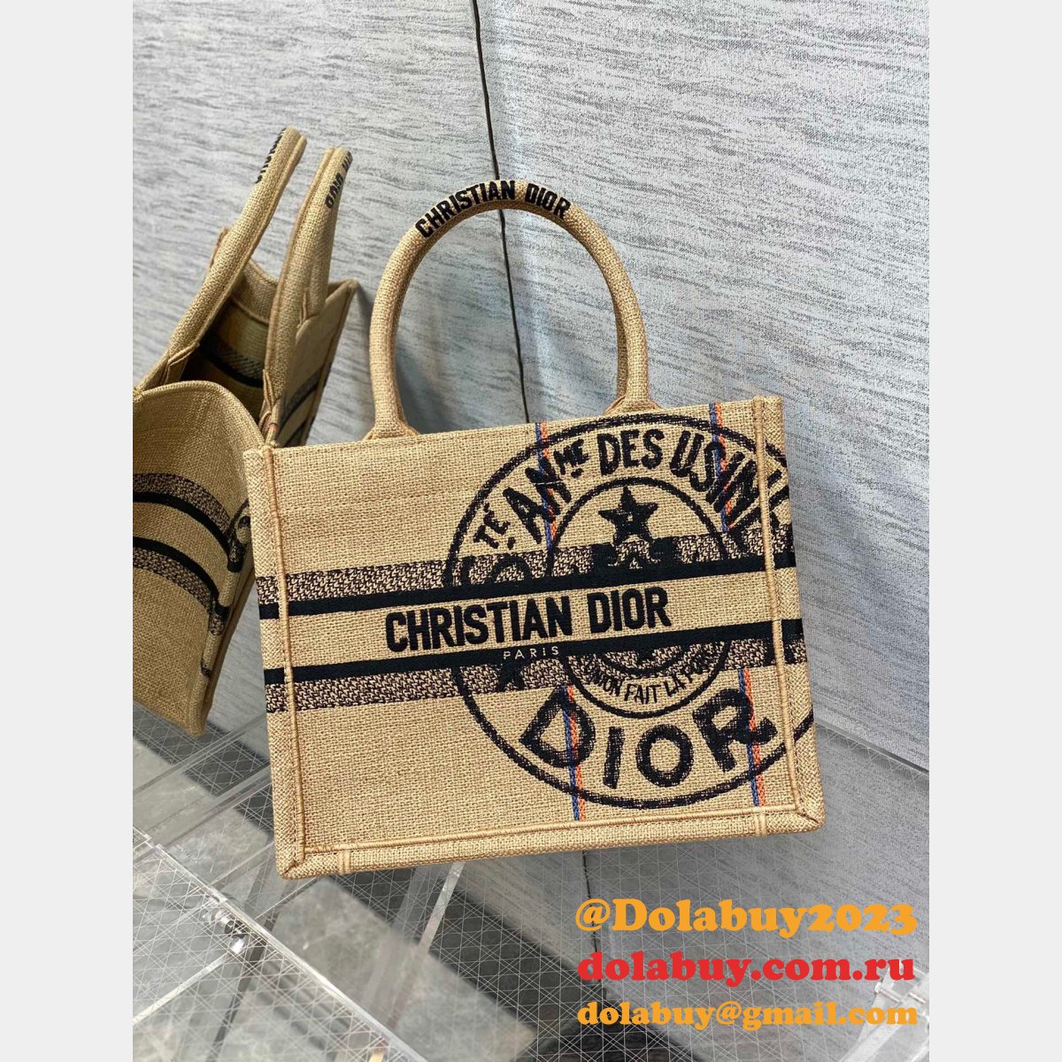 Fashion Designer Dior 1:1 quality CD Book Tote Bags