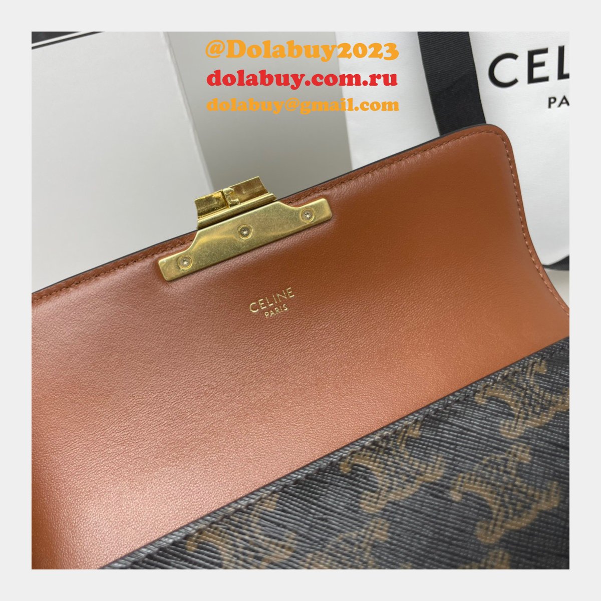 REPLICA CELINE RIOMPHE 20.5CM chain bag