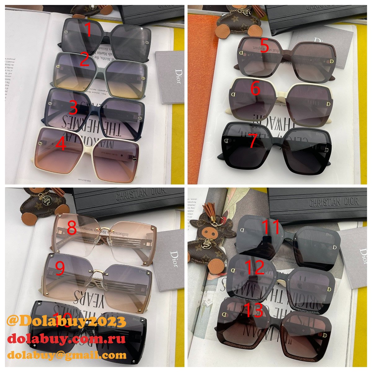 Christian Dior Replica AAA Quality CD2220/CD4291/D5492/D3771 Sunglasses