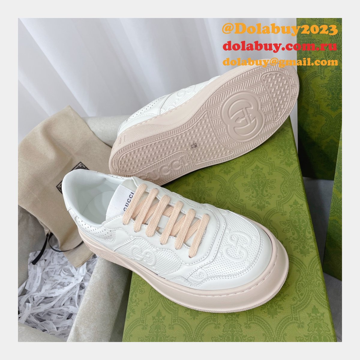 buy cheap designer replica gg couple platform G*u*i shoes