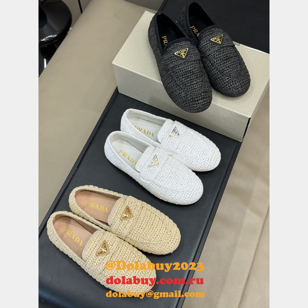 Top Quality Prada Crochet loafers Wholesale