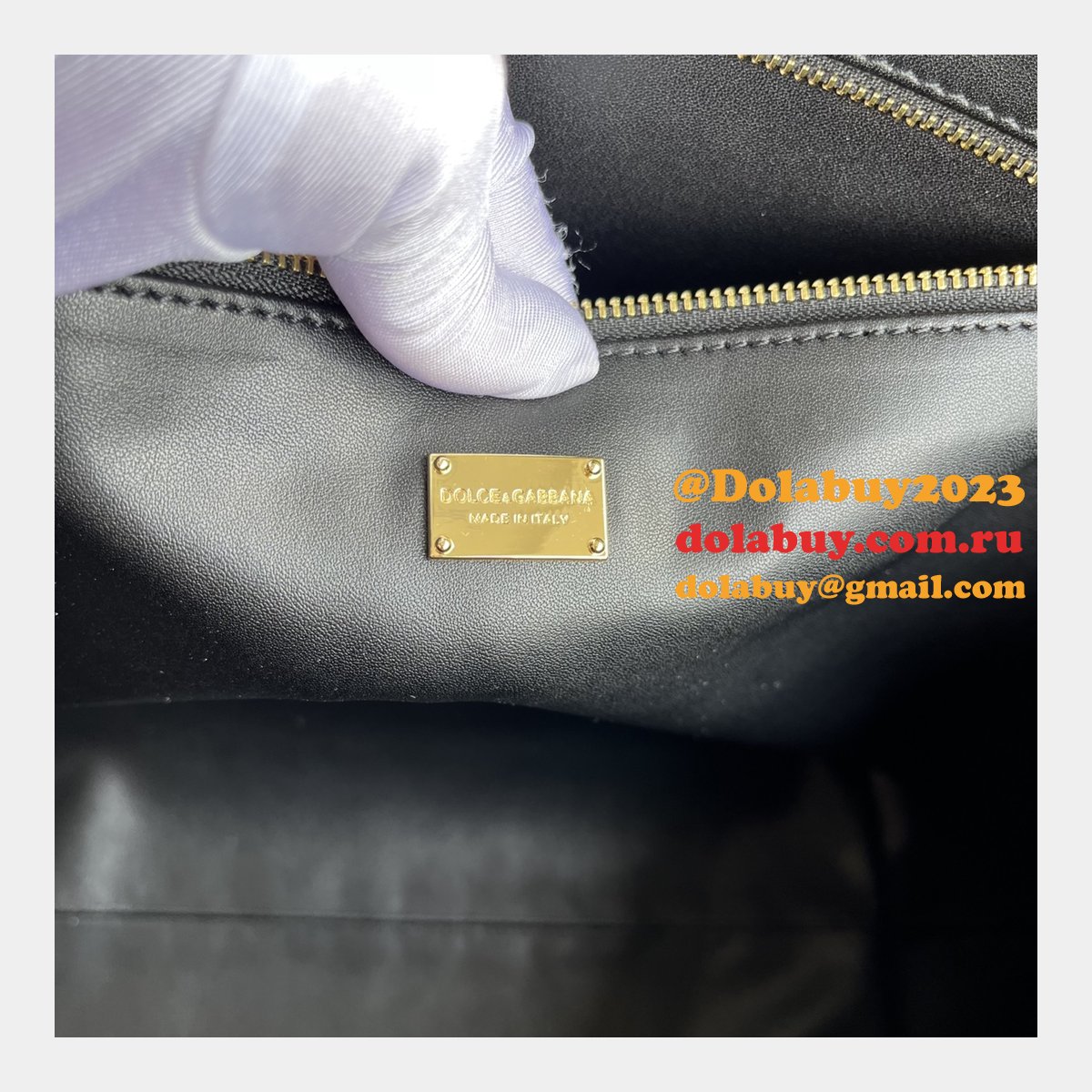 Luxury Replica Dolce & Gabbana Shopping DG Logo Tote 6650 Store Bag