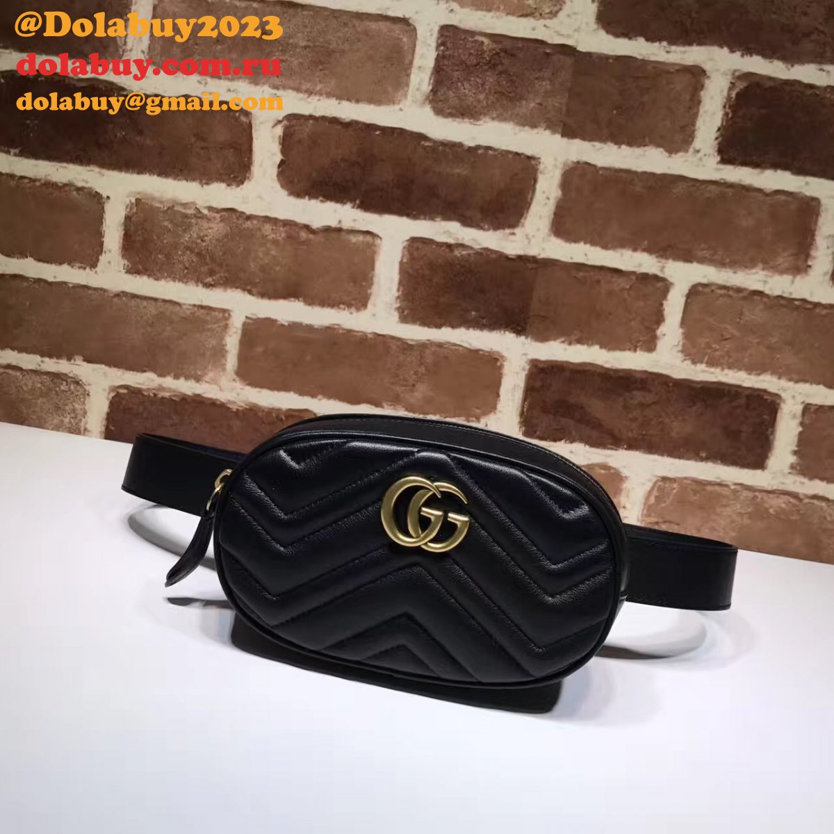 best 476434 G*u*i gg marmont matelassé leather belt bag