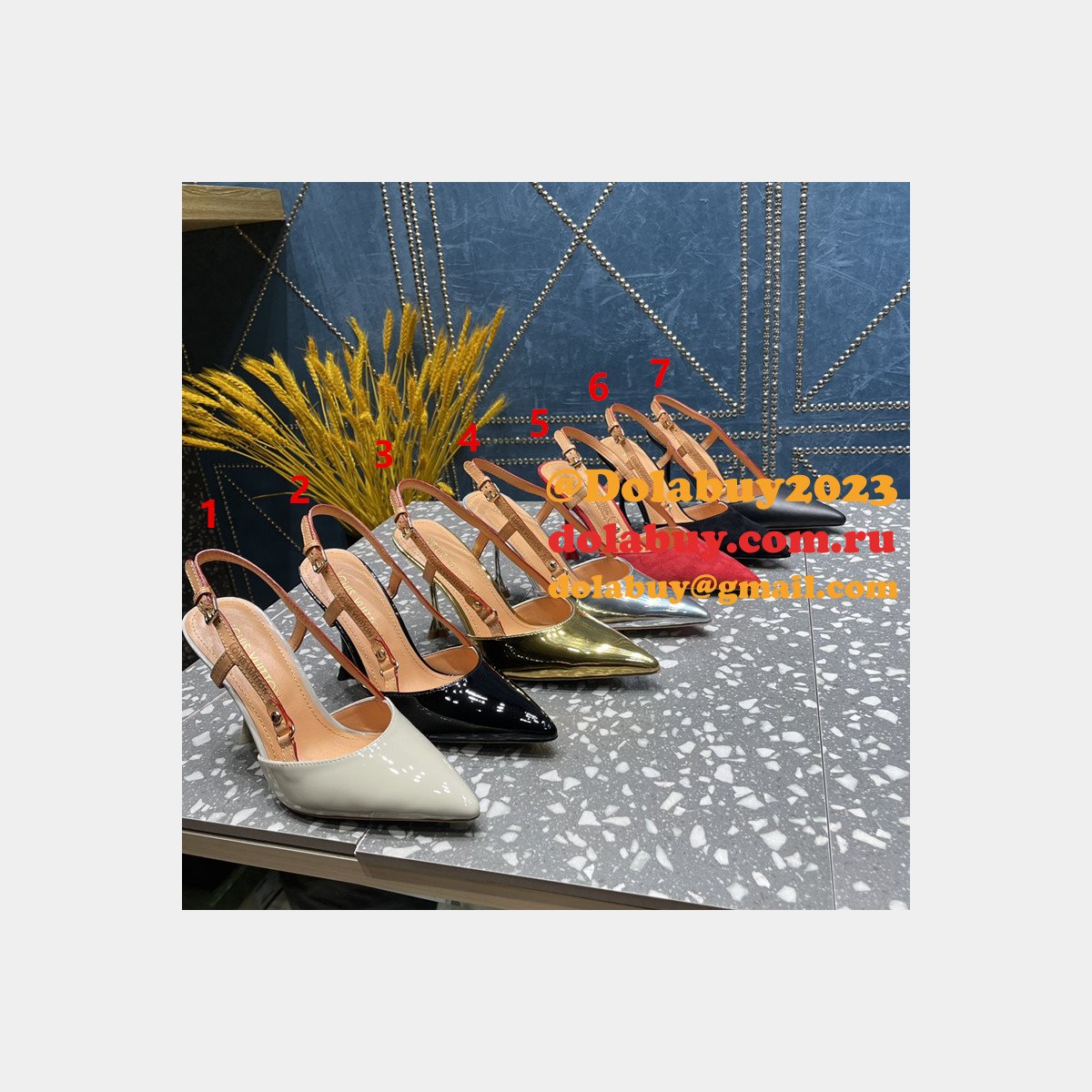 Replica LOUIS VUITTON Blossom Slingback Pump