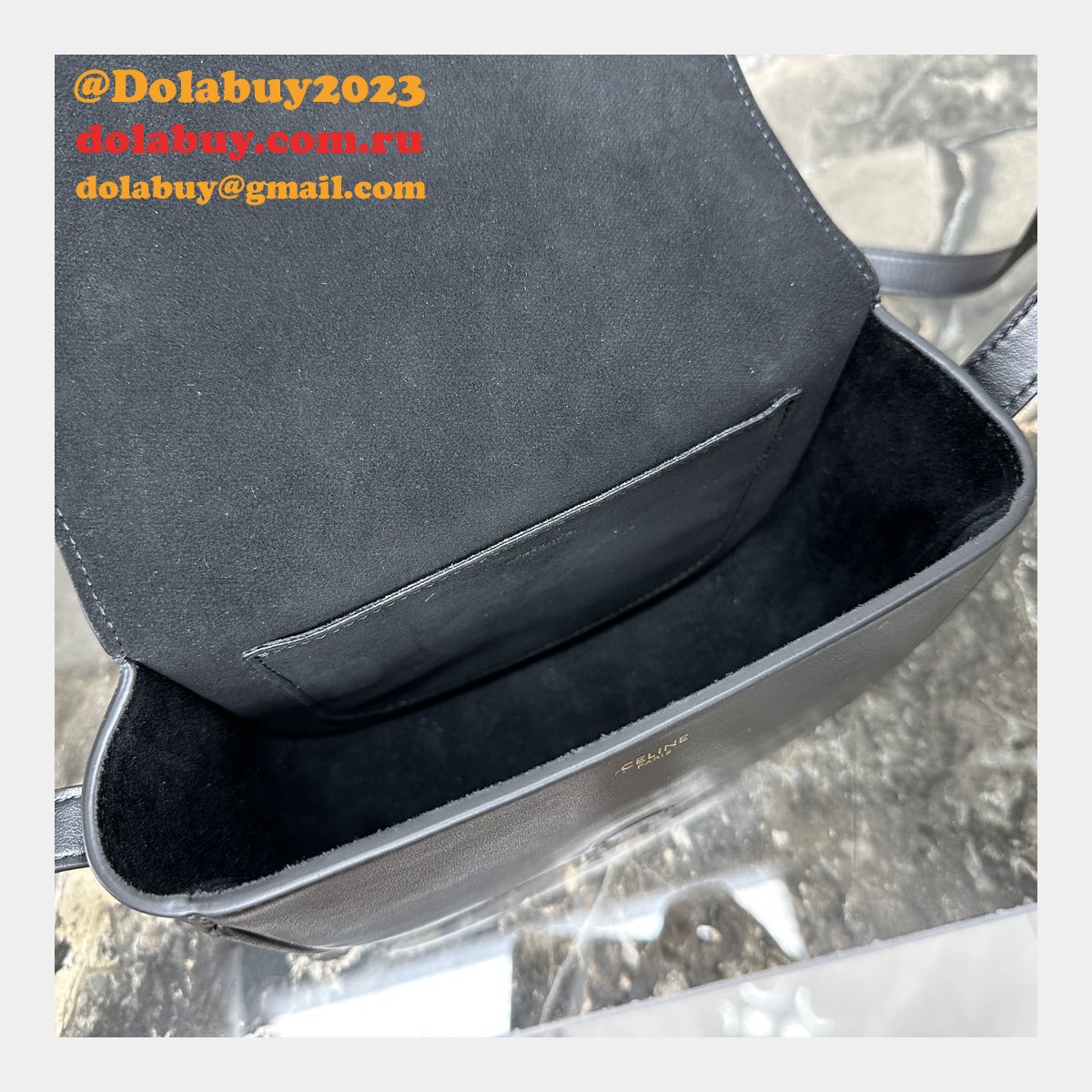 Perfect Celine Replicas 198263 Folco Cuir Triomphe Smooth Calfskin