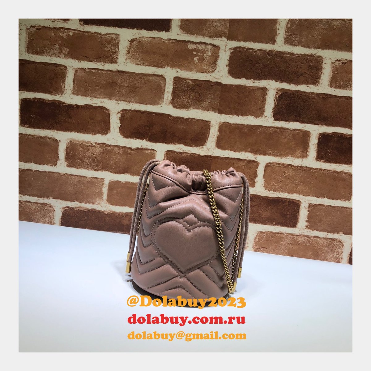 G*u*i replica 7 star gg marmont mini bucket 575163 bag