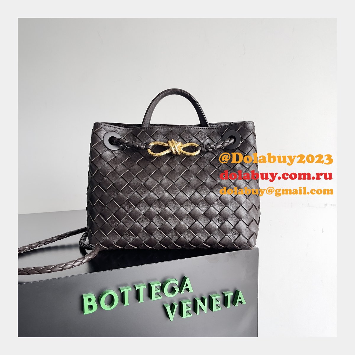 BOTTEGA VENETA ANDIAMO Small 25cm Bag Leather Strap