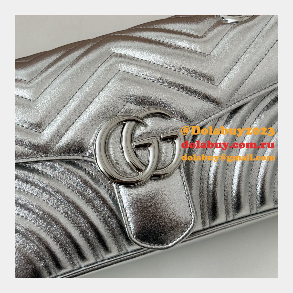 inspired G*u*i 443497 gg marmont small shoulder top quality bag