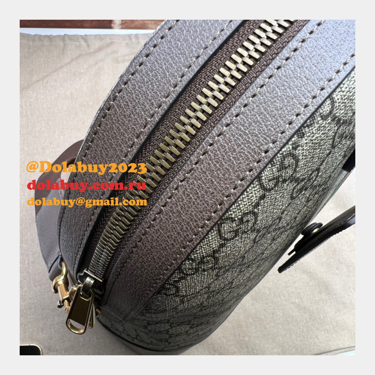 top quality G*u*i uk savoy 724654 bowling ebony supreme tote bag