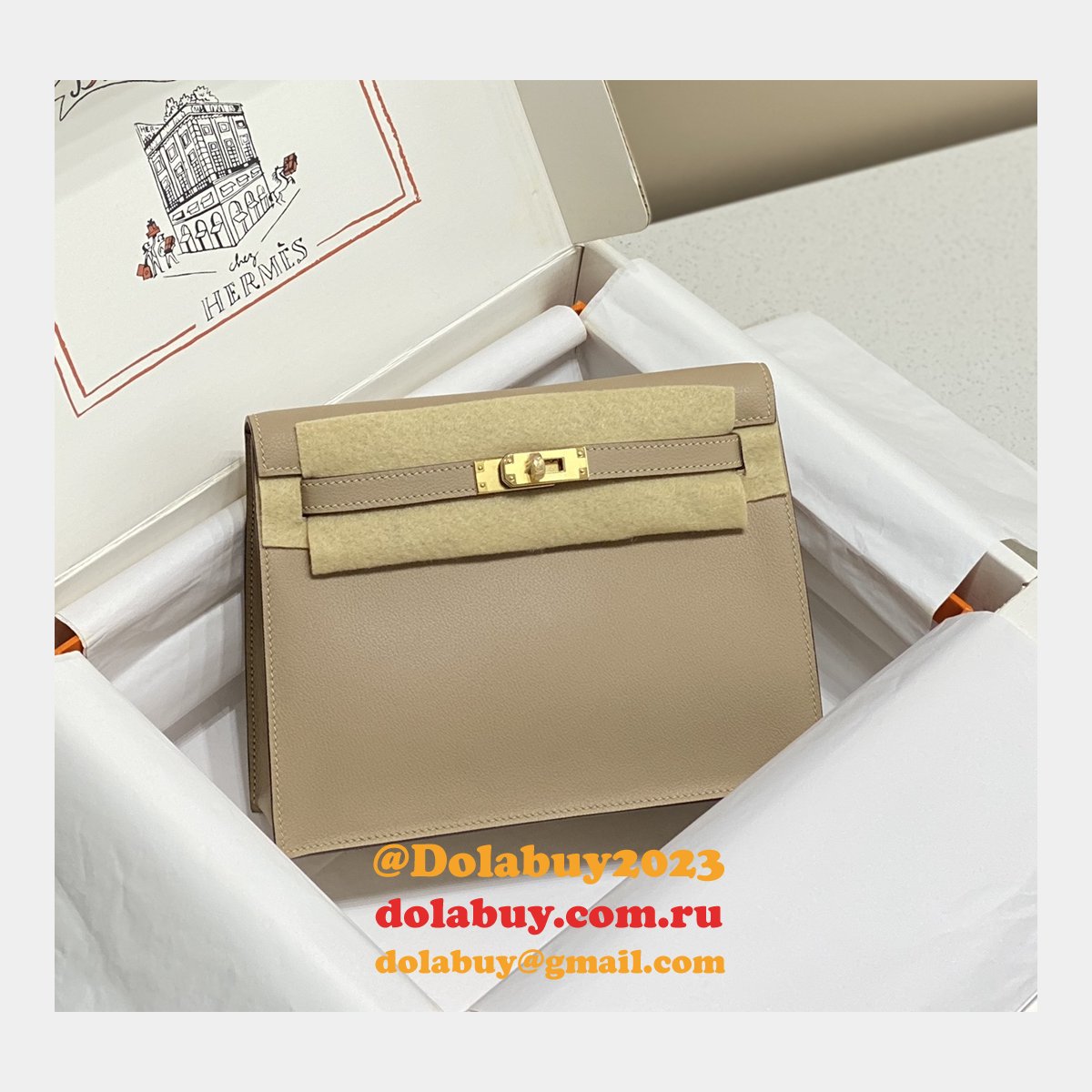 7 Star HERMES KELLY DANSE Customize BAG FOR SALE