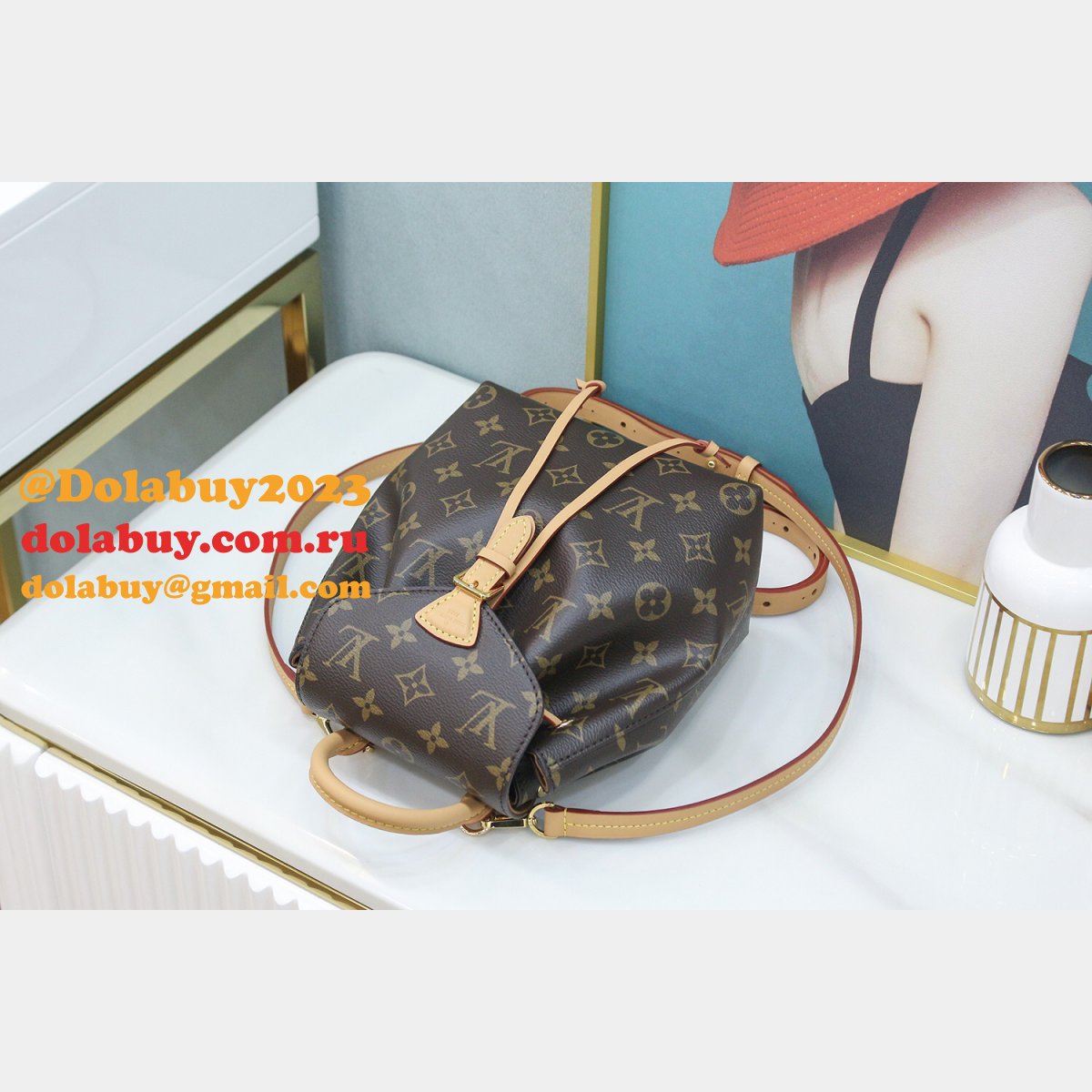 Louis Vuitton Wholesale M45502 Montsouris Backpack Monogram Empreinte Leather