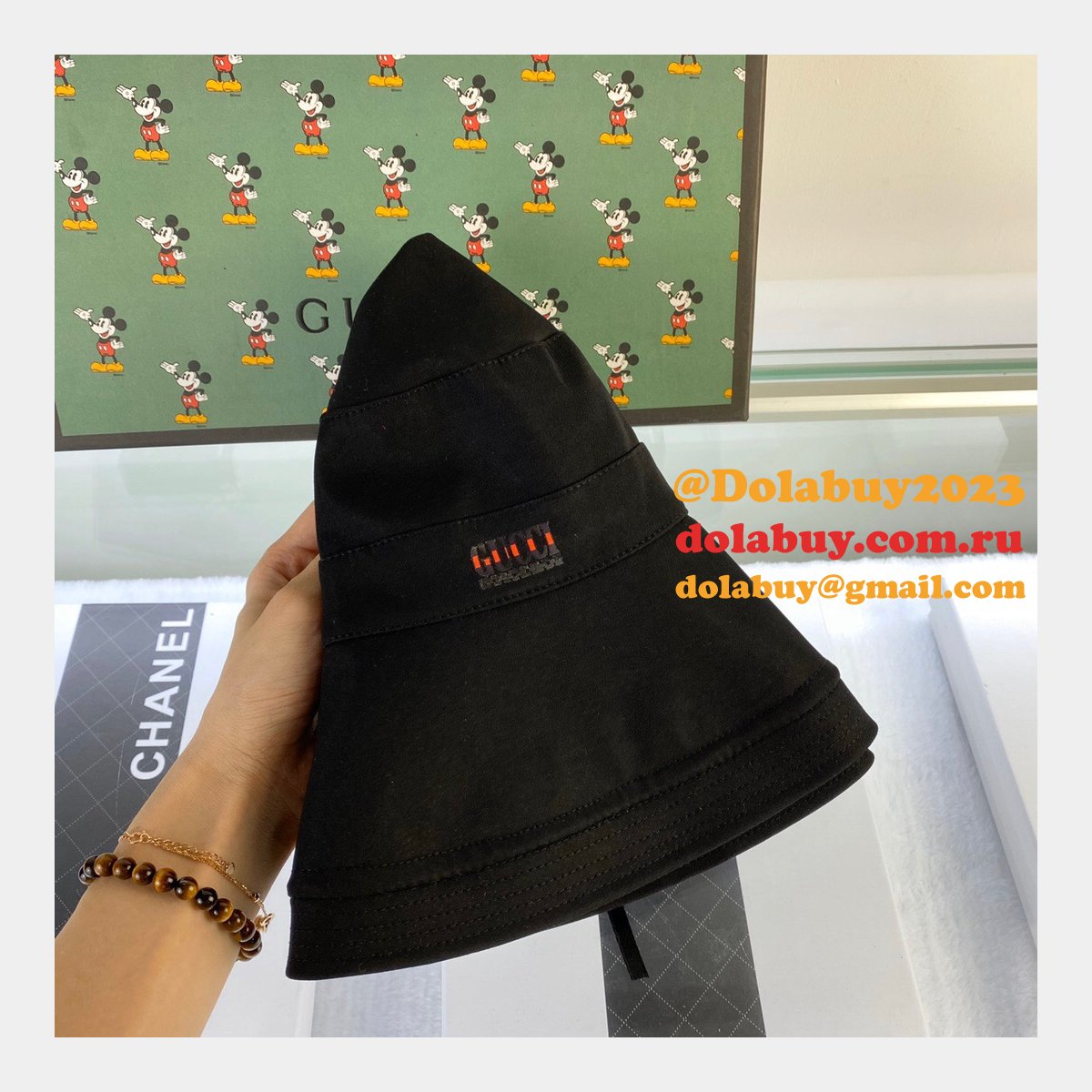 luxury G*u*i foldable simple fisherman hat