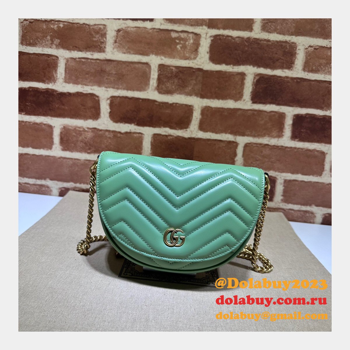 offers 1:1 replica G*u*i gg marmont 746431 matelassé chain bag