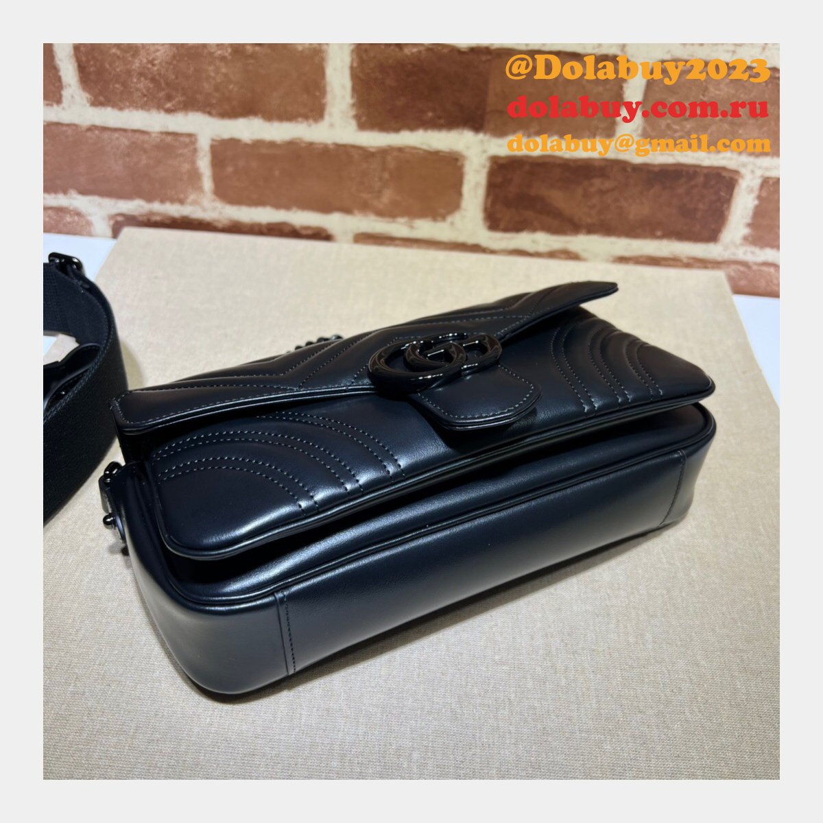 G*u*i 1:1 high quality replica gg marmont shoulder 734814 bag