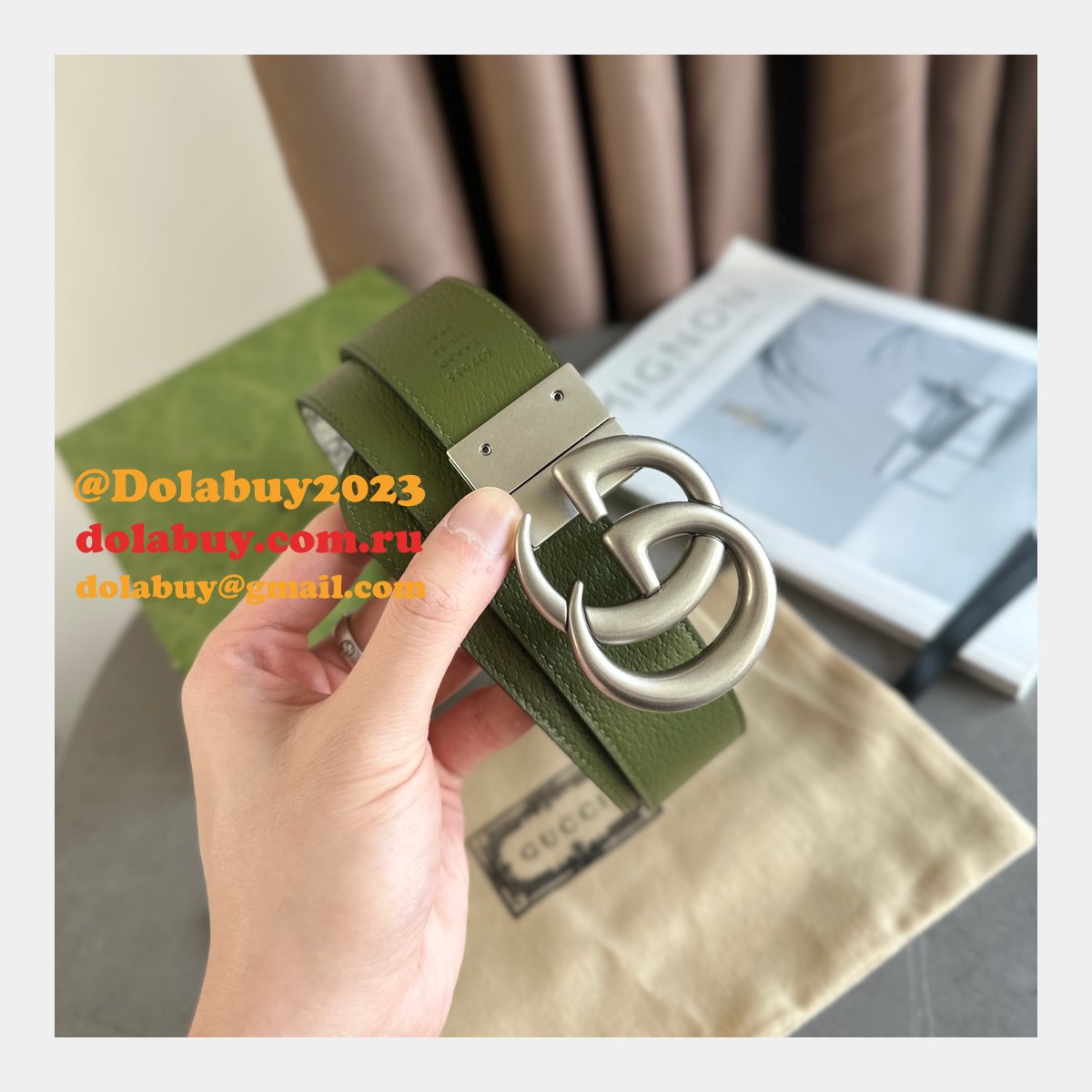 High Quality GG 38mm Duplicate Belt
