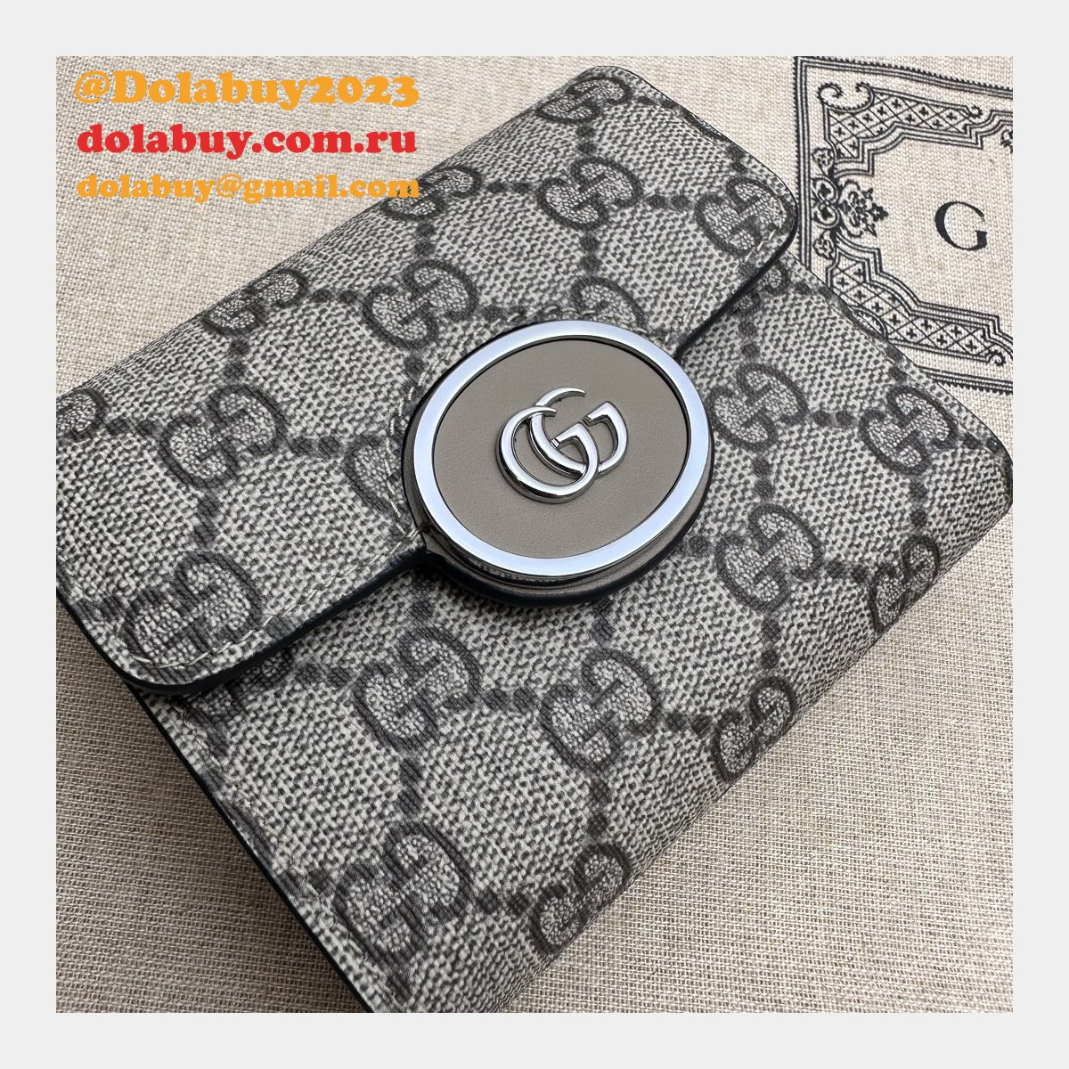 perfect petite gg compact wallet 760197 G*u*i replica 7 star bag