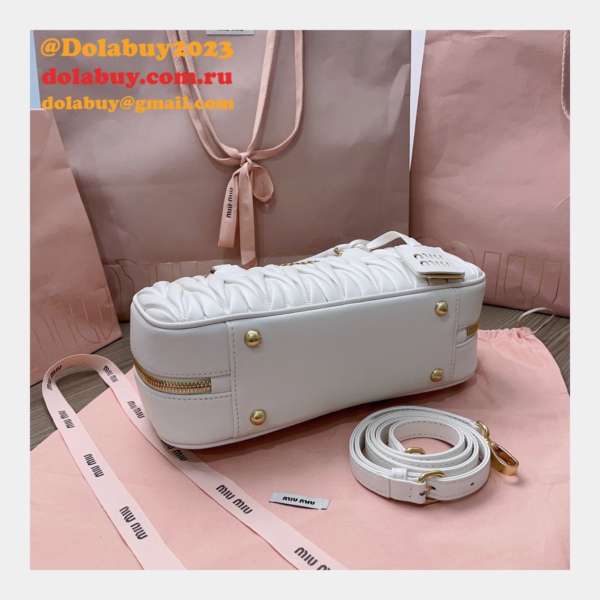 Great Replica Miu Miu Top Handle Matelasse 5BB148 Bags