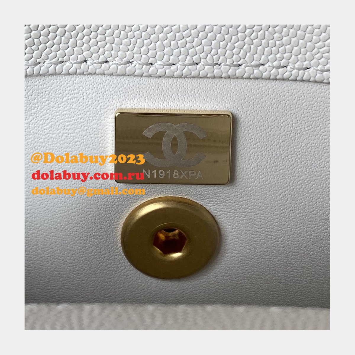 Wholesale Matelasse Top Handle A92990 Designer Bag Caviar 23cm