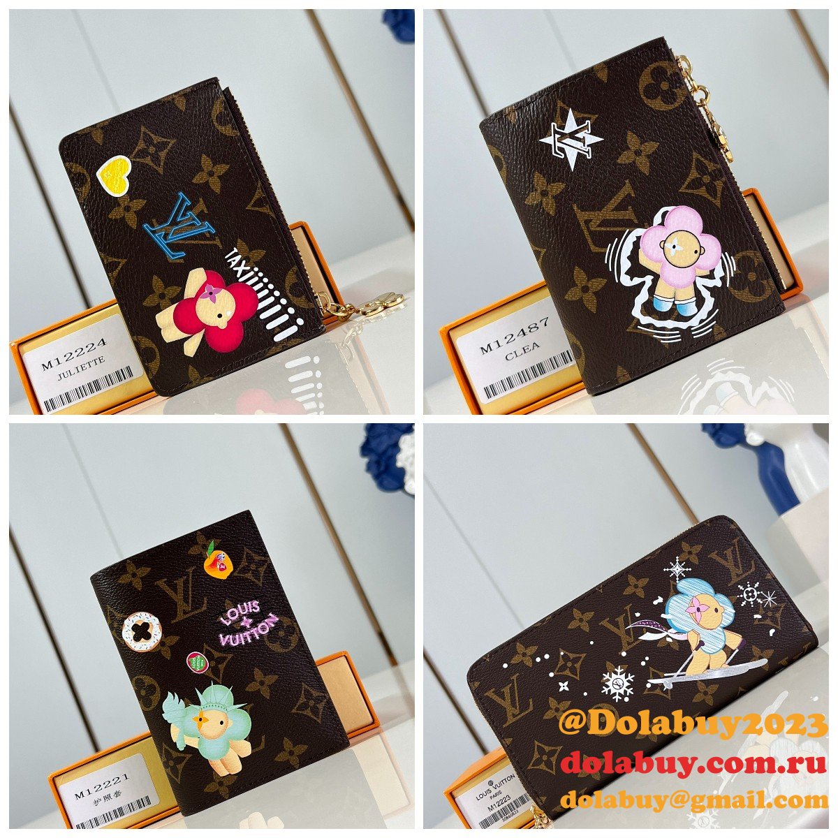 Louis Vuitton Designer Zippy Nano Noé Lisa Wallet Knockoff