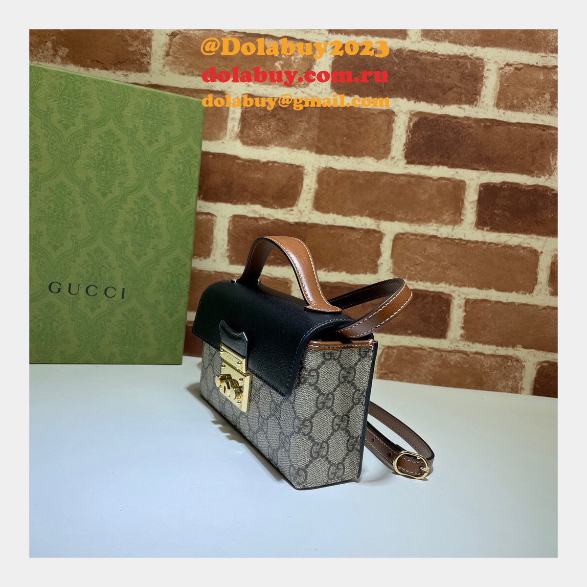 G*u*i replica 7 star 652683 padlock mini bag gg supreme cheap