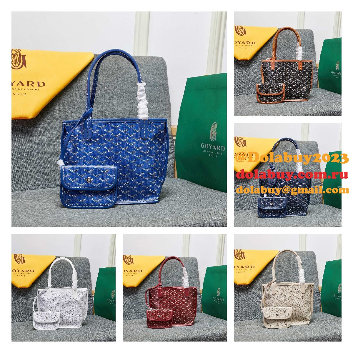 Replica Goyard Saint-Louis Totes Online Outlet Handbags