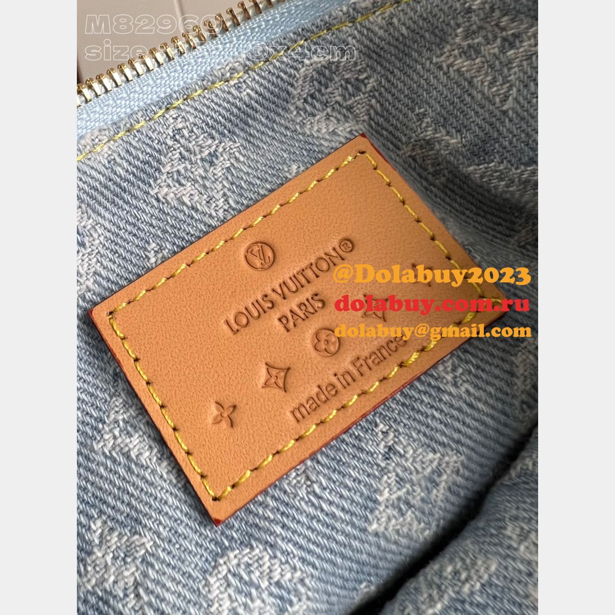 Sunset Monogram Denim M82960 Best Louis Vuitton Replica Bag