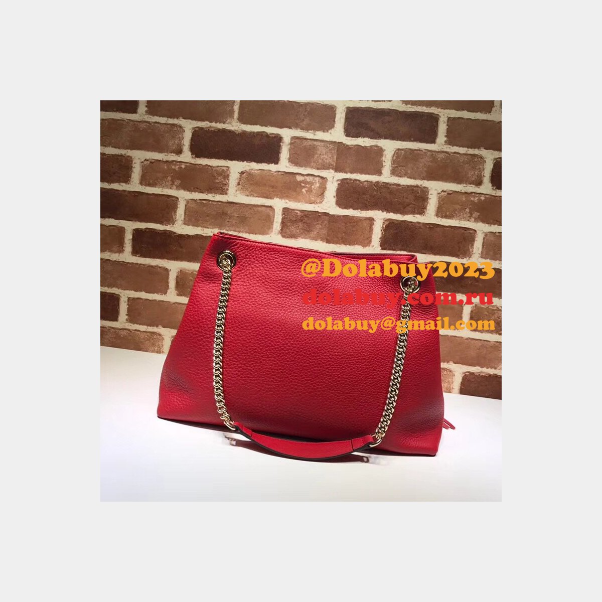 7 star G*u*i replica soho leather shoulder 308982 bag