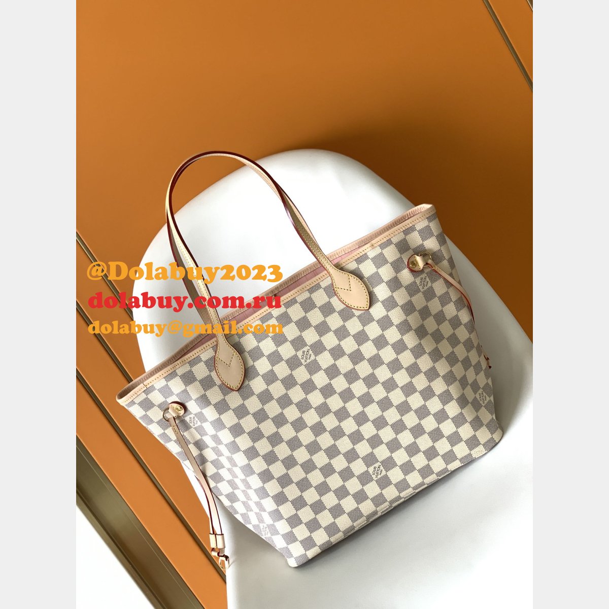 HIGH QUALITY LOUIS VUITTON NEVERFULL MM DAMIER CANVAS N41605