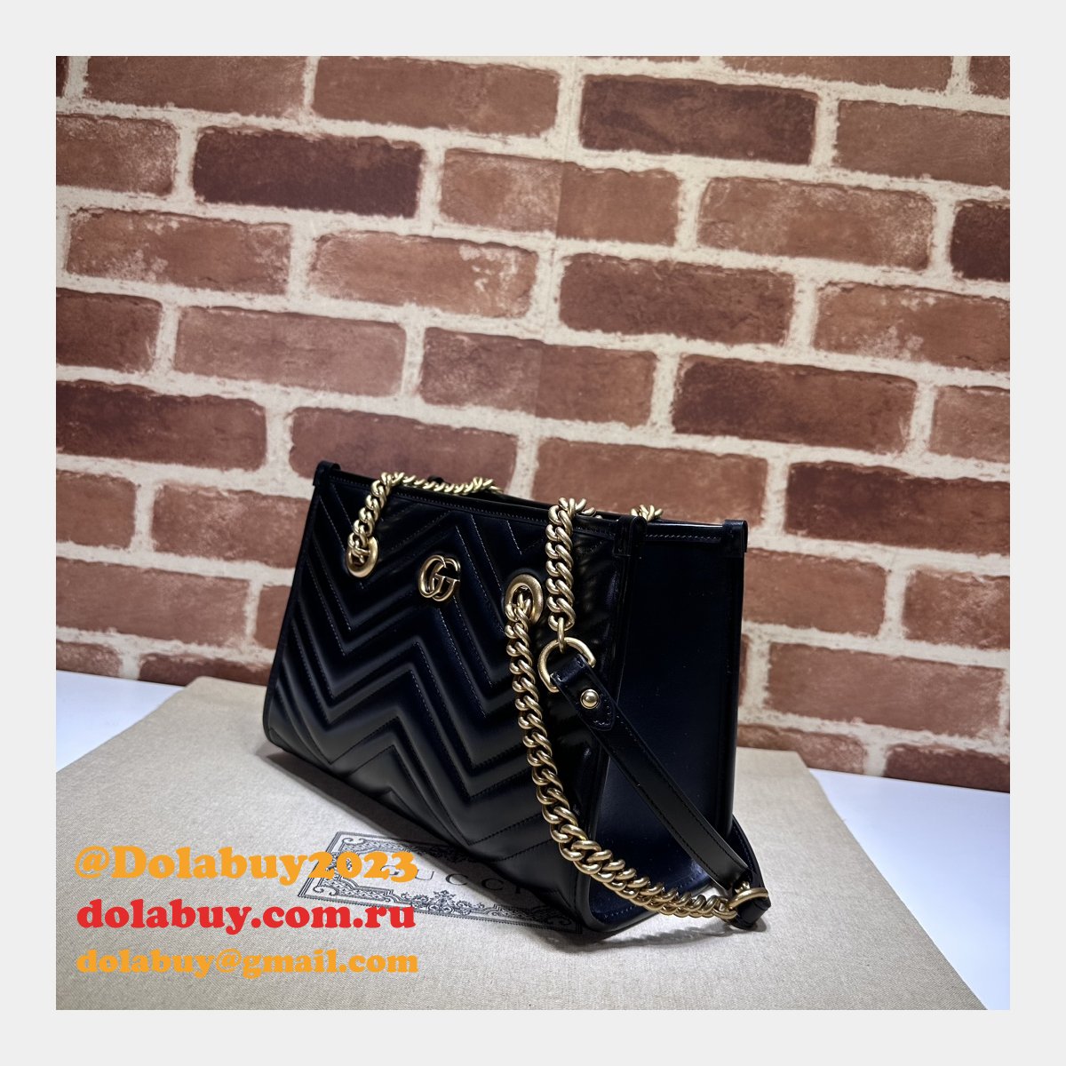 top quality G*u*i gg marmont small tote bag