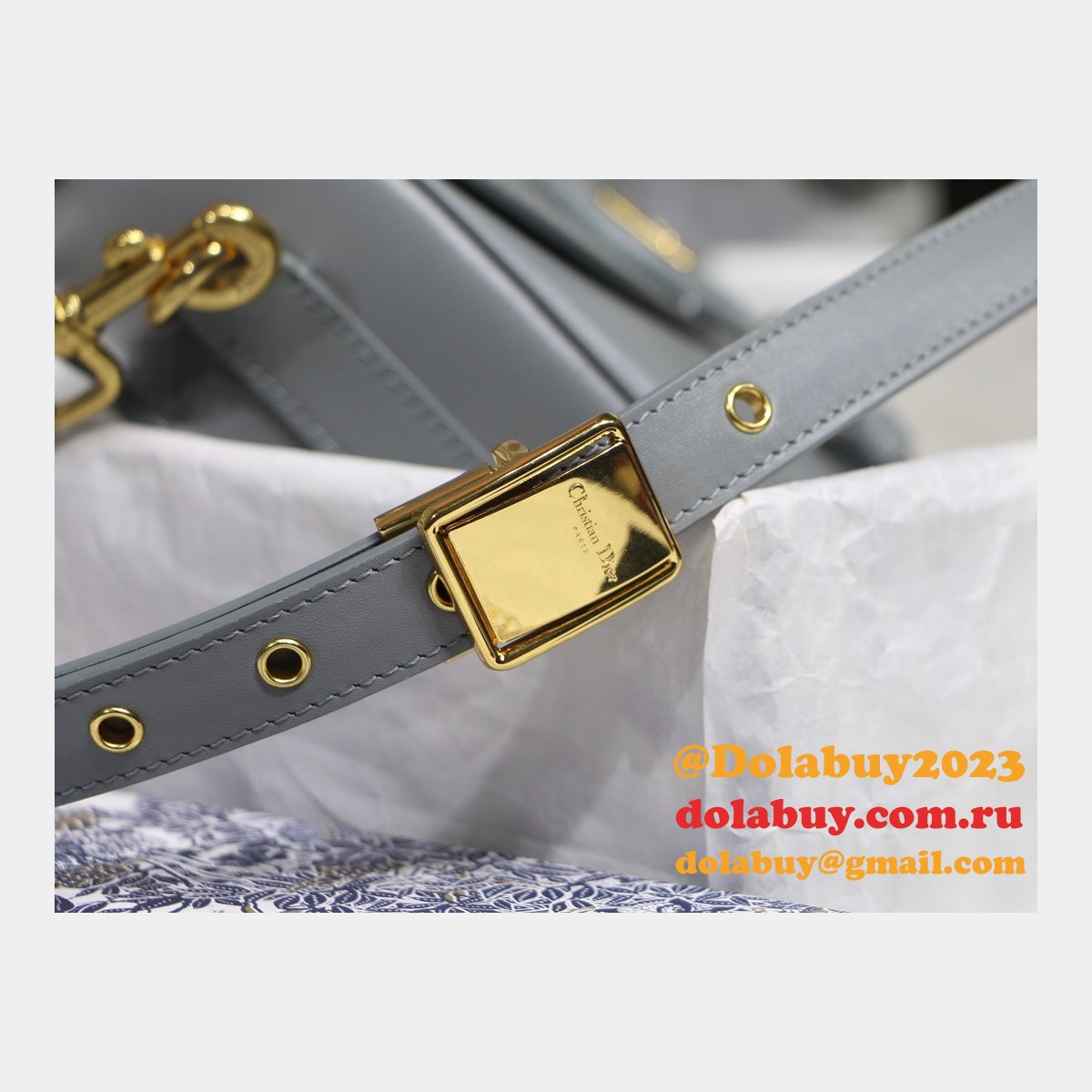 Best Replica Dior Bobby Bag Gray Box Calfskin