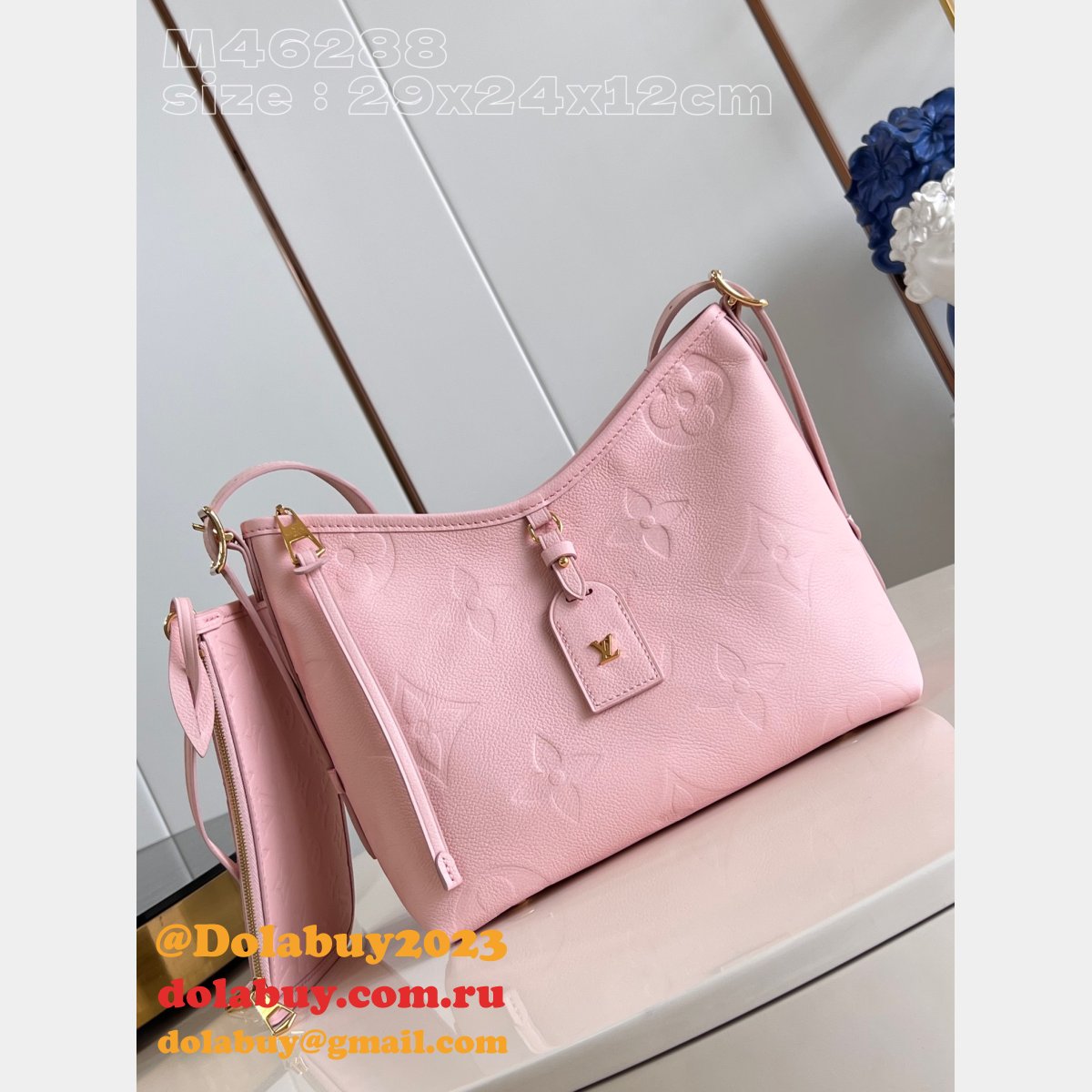 Replicas CarryAll PM Best AAA+ Louis Vuitton M47082 Pink Bag