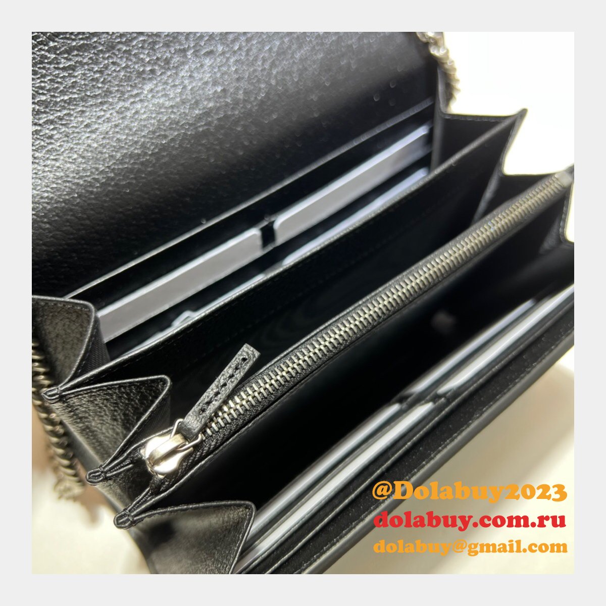 7 star G*u*i replica 401231 leather dionysus mini chain black bag