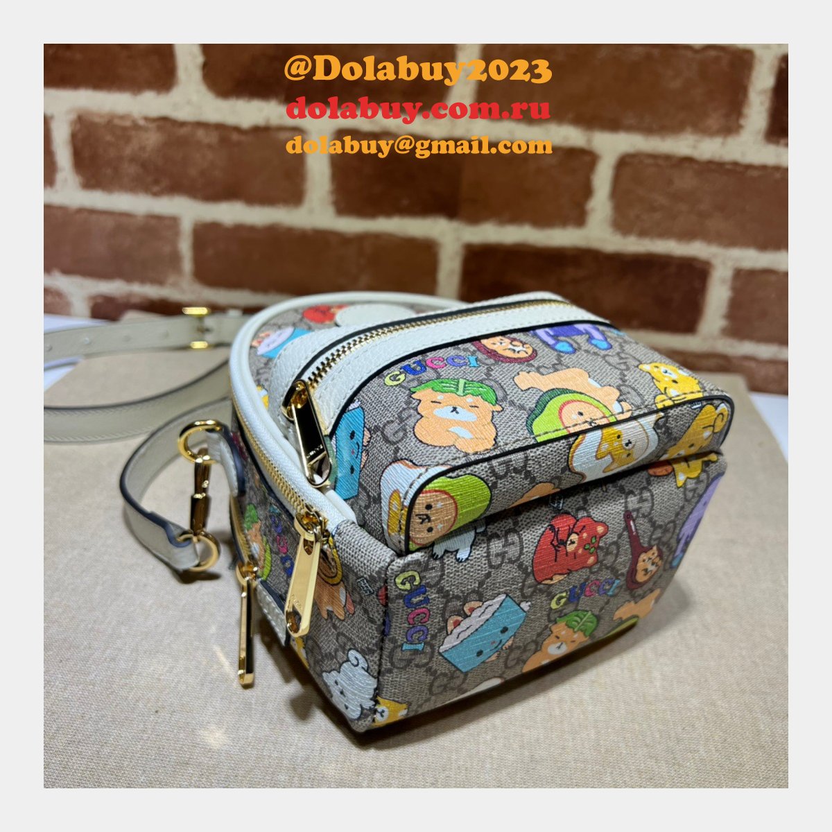 G*u*i fake animal print multi-function 725654 high quality bag