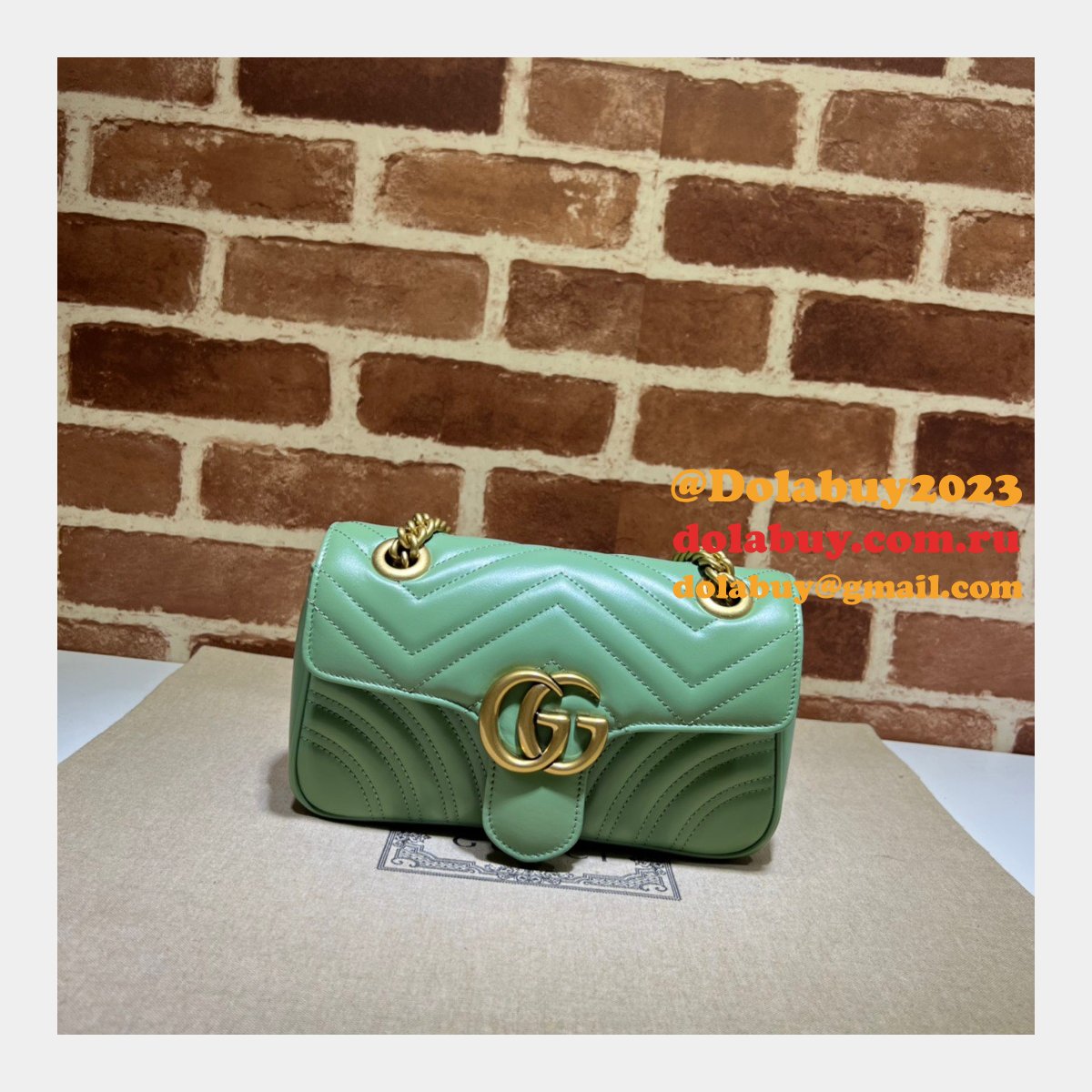 perfect G*u*i gg marmont 446744 replica handbags