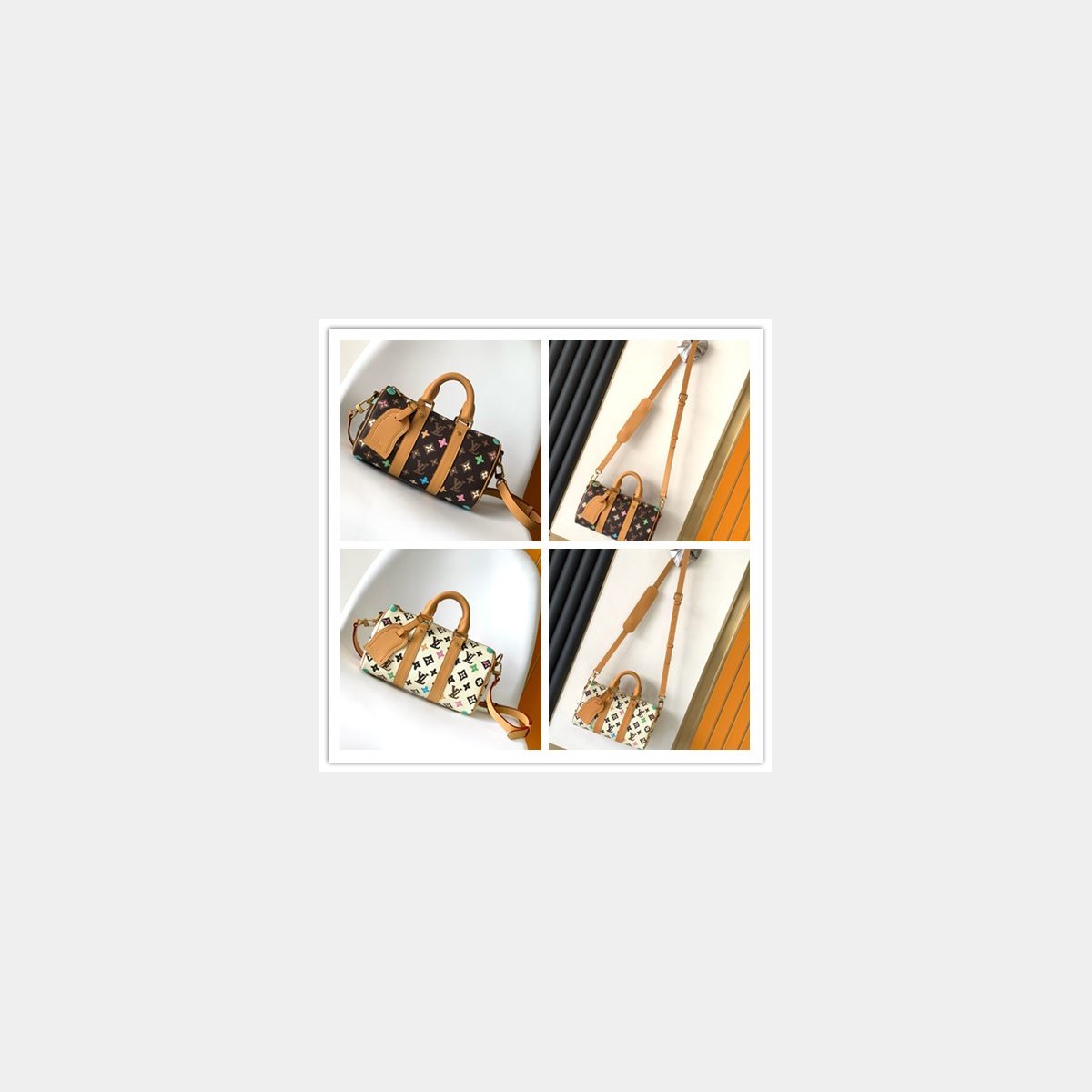 7 Star LOUIS VUITTON M24849 Keepall 25  Monogram Eclipse Reverse BAG