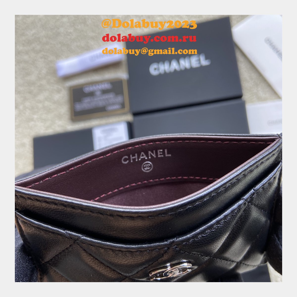 CC Replica Matelasse A31510 Card Wallet