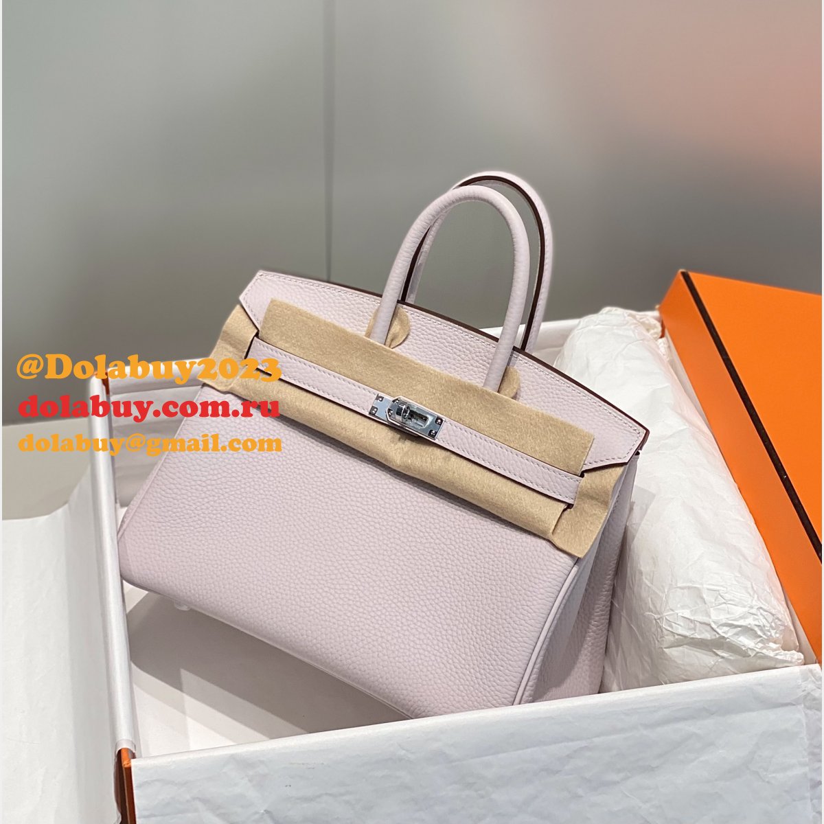 HERMES BIRKIN 25CM HALF HUMAN HANDMADE STICHING