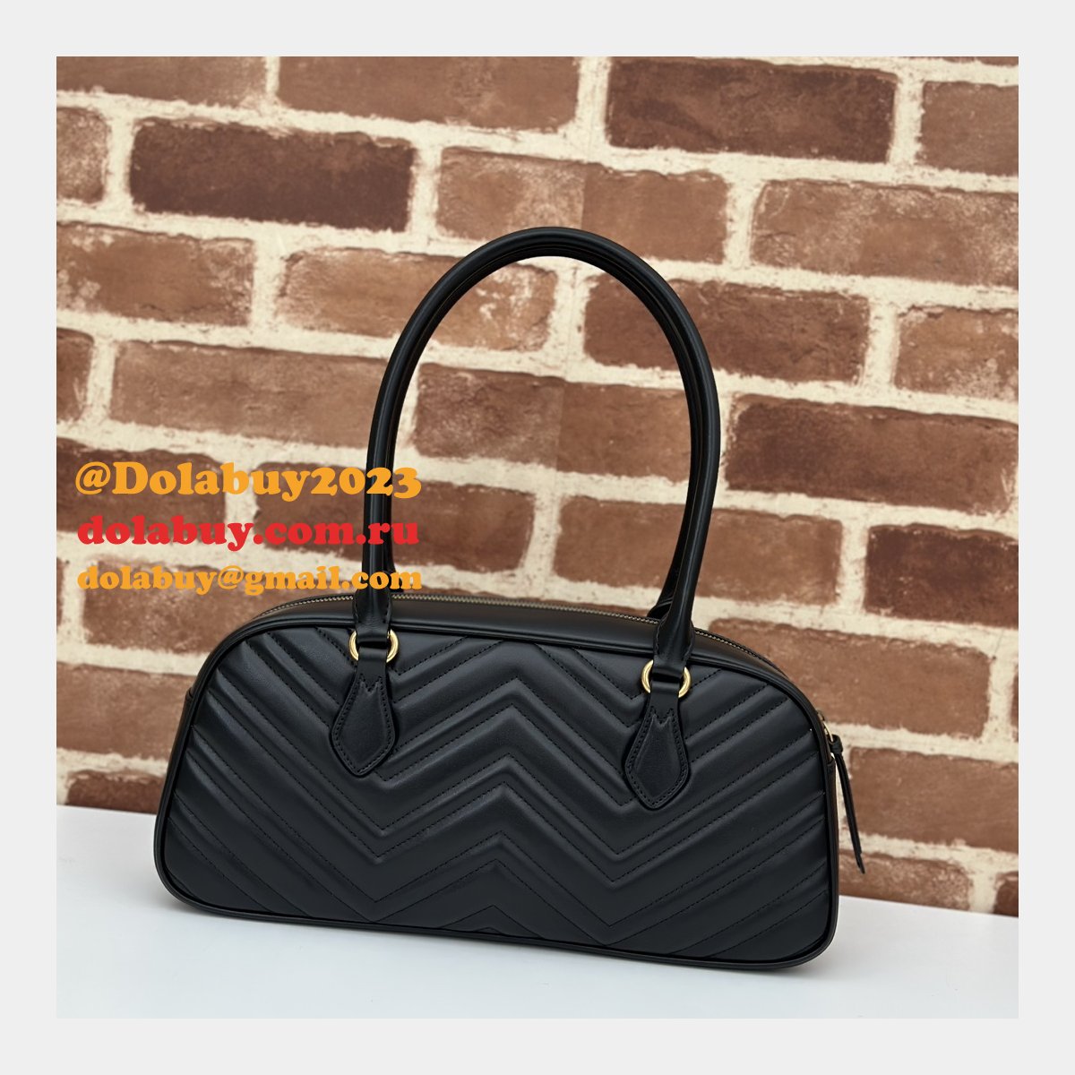 designer 795218 gg marmont G*u*i replica top handle bag