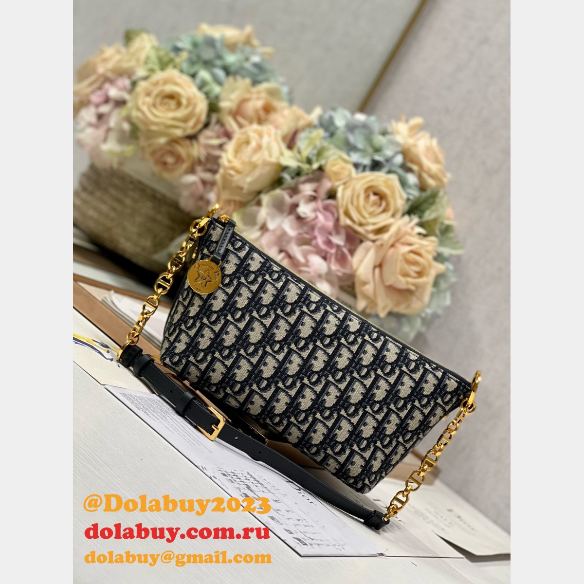 Luxury CHRISTIAN DIOR PARIS DIORSTAR HOBO SHOULDER BAG MONTAIGNE