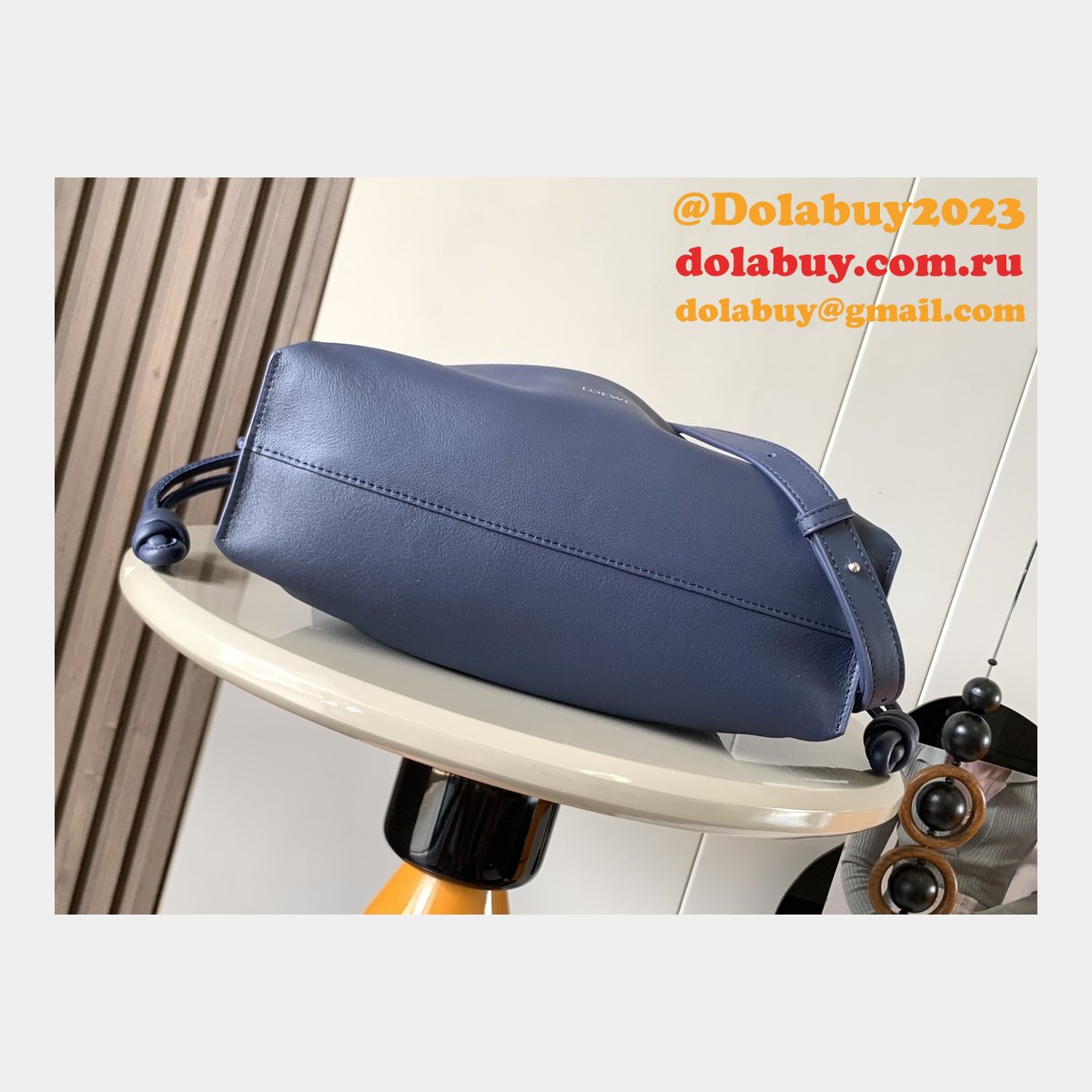 7 Star Loewe Flamenco Nappa Leather Clutch Lucky Bag