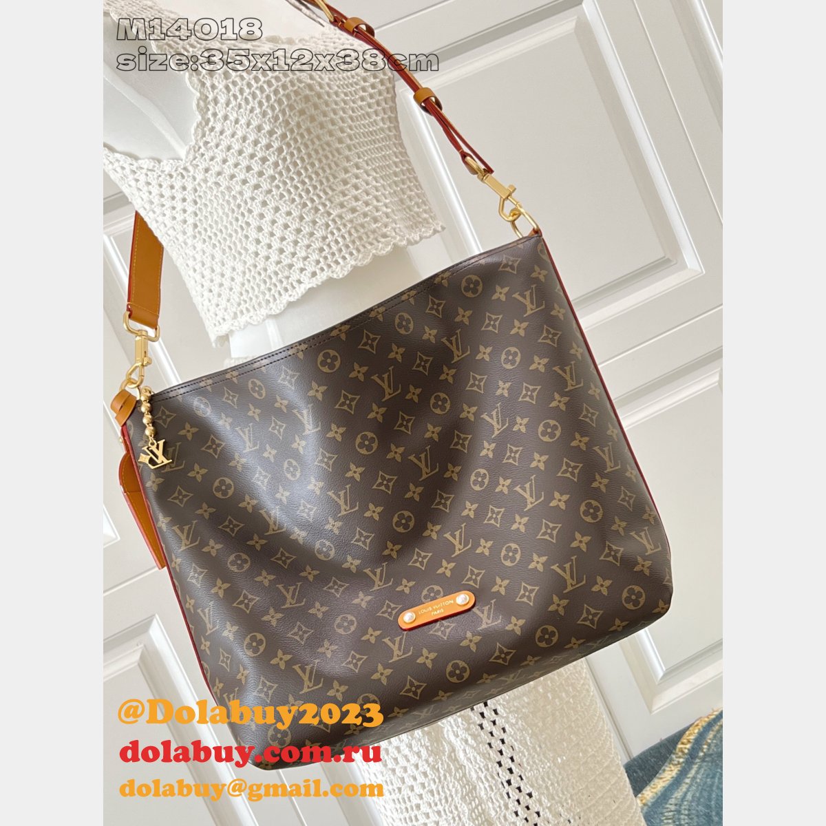 Louis Vuitton Knockoff M14018 Vagabond Hobo G69 Newness Bag