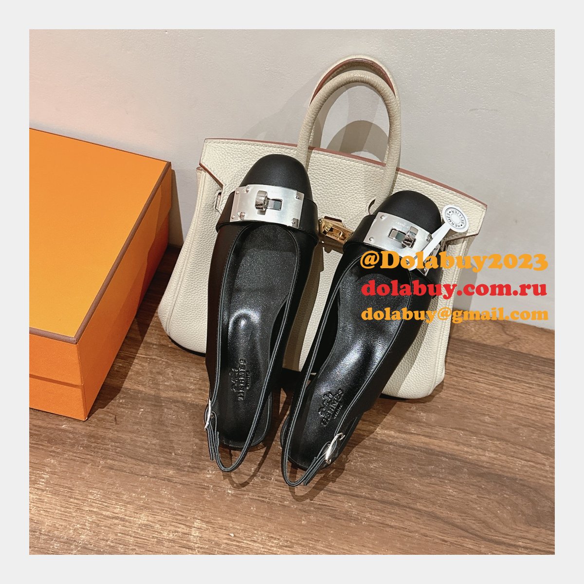 Luxury Designer hermes Innocente slingback