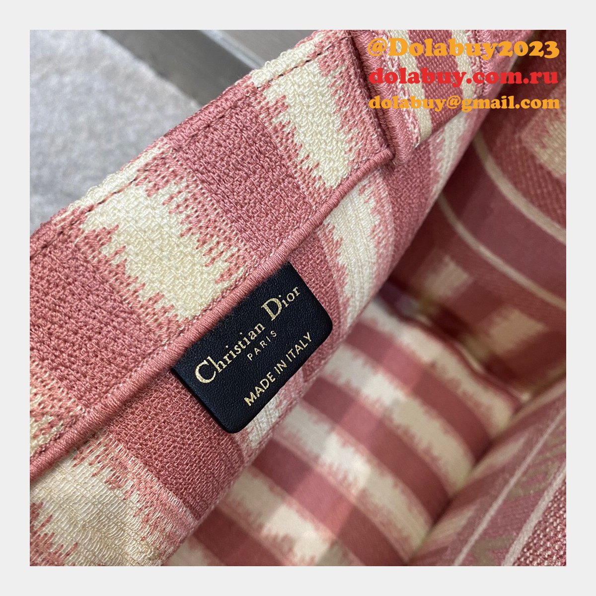 Wholesale Dior Book Tote Red High Quality 36CM Bag