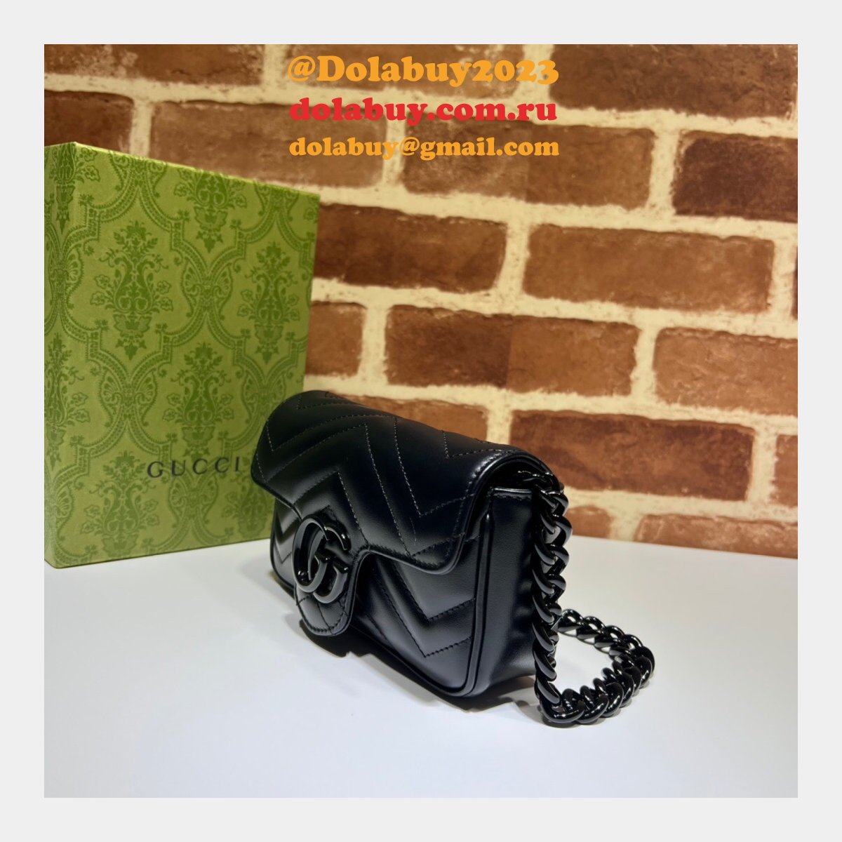 best high quality replica G*u*i gg marmont belt 699757 bag