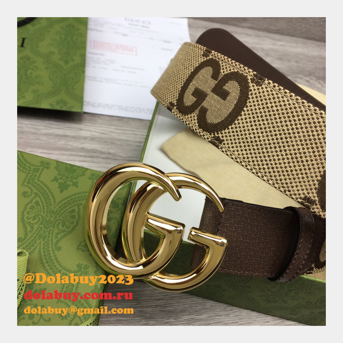 shop 1:1 image mirror G*u*i 3.8cm belts replica bags