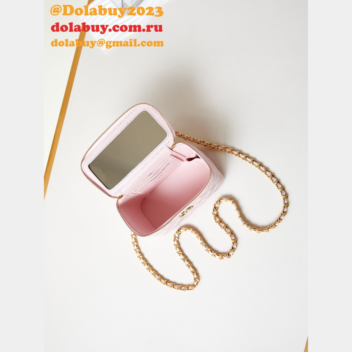 7 Star chane 24A lambskin Cosmetic bag AP3820