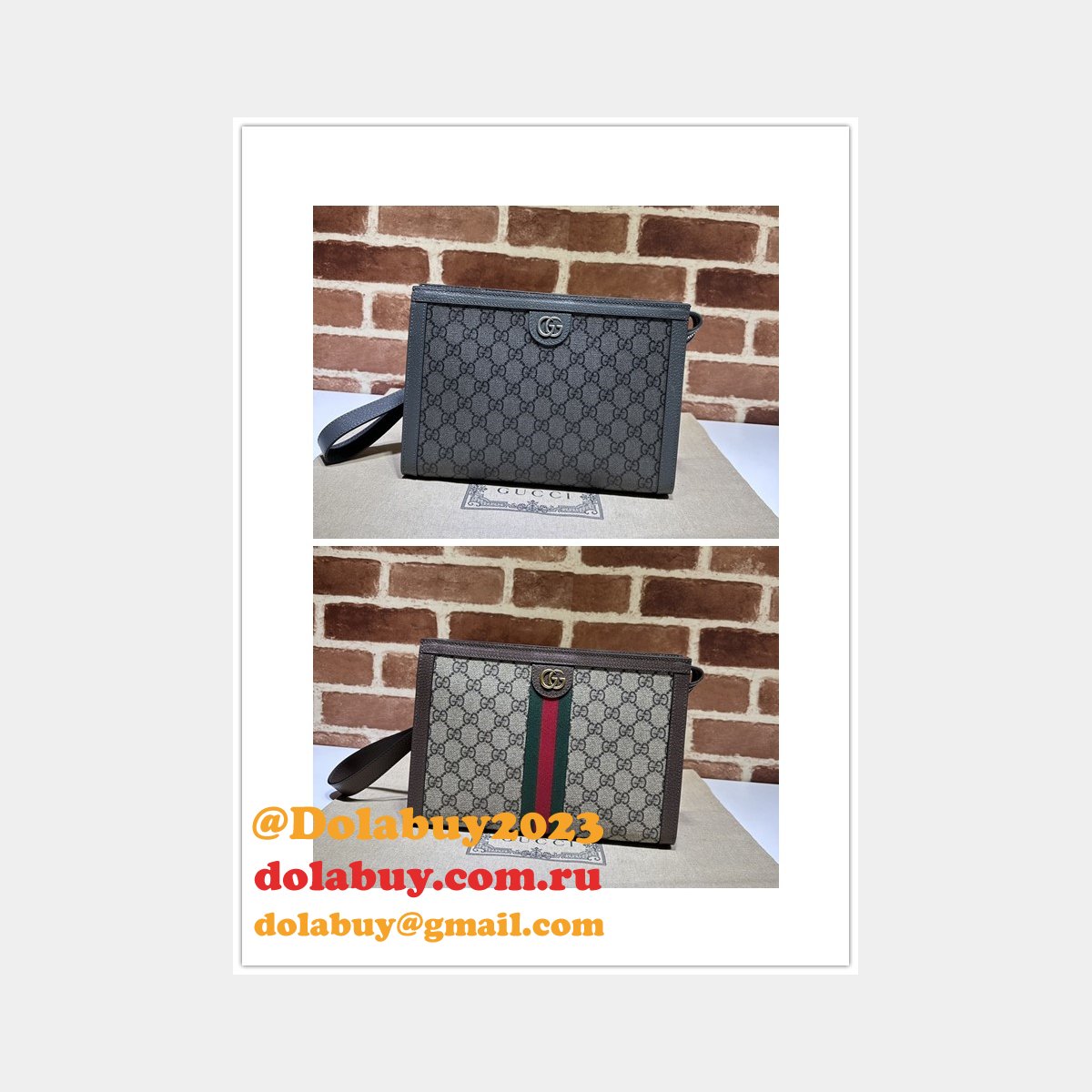 Inspired GUCCI REPLICA POUCHES 760243 Fashion
